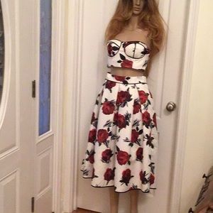 Two Piece skirt and matching bandeau top